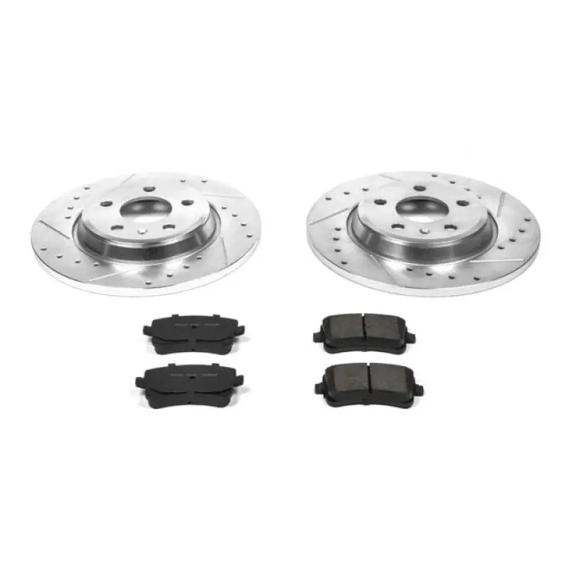 Power Stop 09-16 Audi A4 Rear Z23 Evolution Sport Brake Kit 1