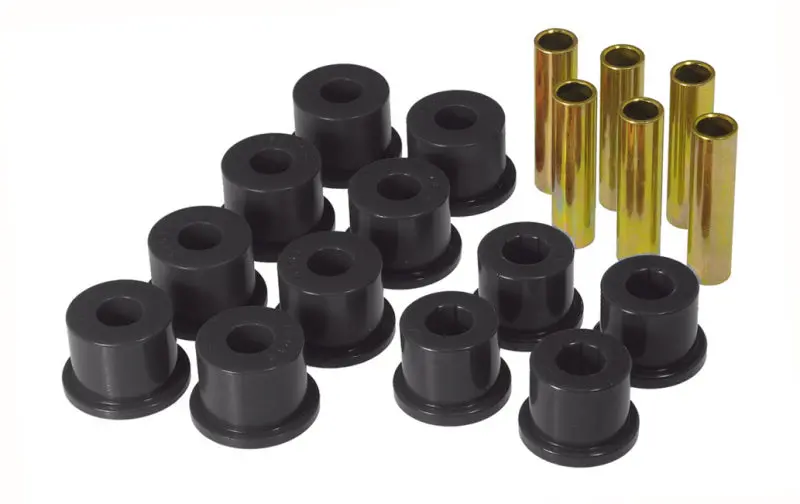 Prothane Gm Rear Spring & Shackle Bushings (W/ 1.5In Od Frame Shackle Bush) - Black 1