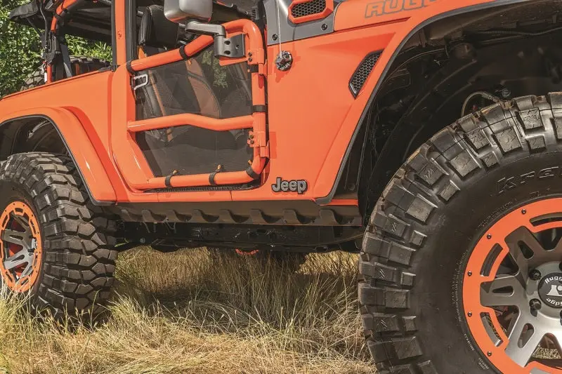 Rugged Ridge Rocker Guard Body Armor 18-20 Jeep Wrangler Jl 2-Door 1