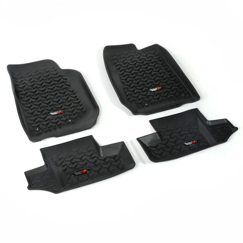 Rugged Ridge Floor Liner Front/Rear Black 2007-2018 Jeep Wrangler Jk 2 Dr 1