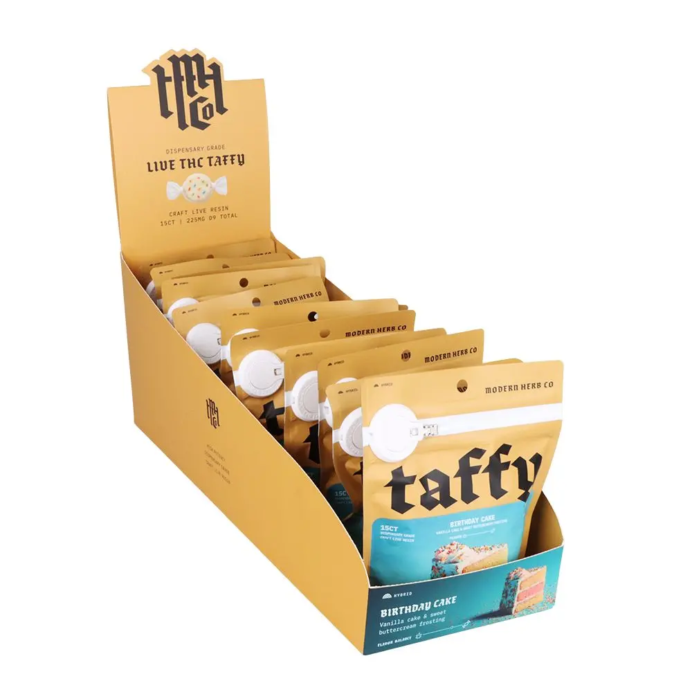 Modern Herb Co Live Resin D9 Taffy | 225Mg | 15Pc | 12Pk Display 2