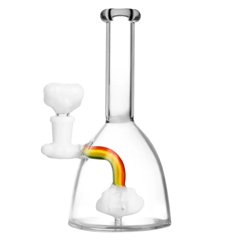 Rainbow Cloud Water Pipe - 7.25" / 14Mm F 1
