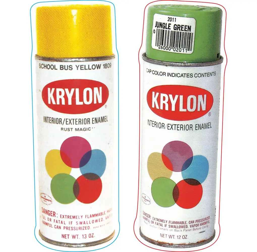 Krylon Spray Paint Can Sticker | 6.75"X2.25" 1