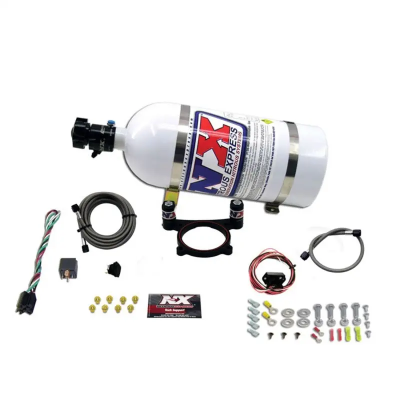 Nitrous Express 11-15 Ford Mustang Gt 5.0L Coyote 4 Valve Nitrous Plate Kit (50-200Hp) W/10Lb Bottle 1