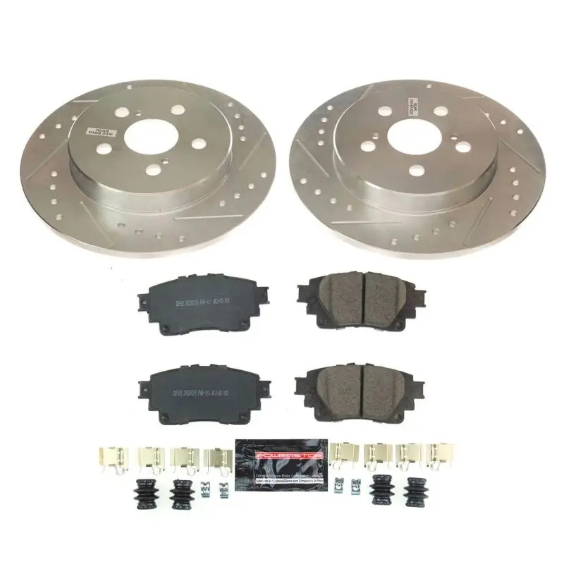 Power Stop 2019 Toyota Corolla Rear Z23 Evolution Sport Brake Kit 1