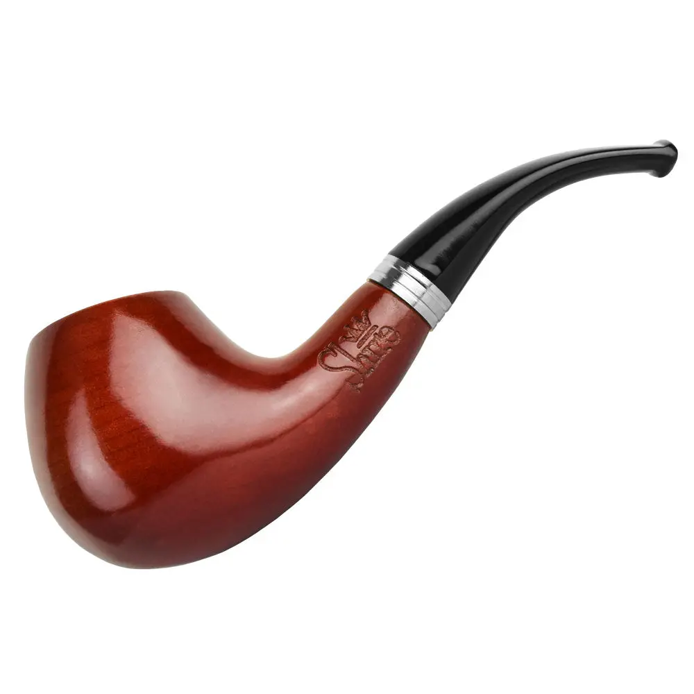 Pulsar Shire Pipes Bent Apple Cherry Wood Tobacco Pipe 1