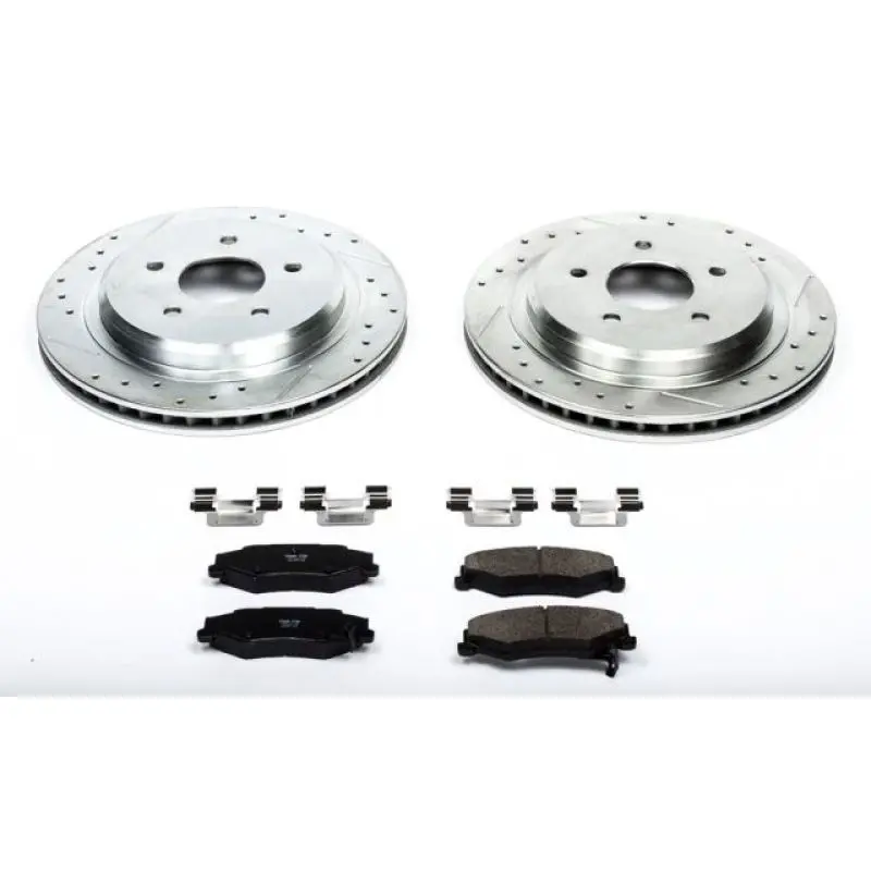 Power Stop 04-09 Cadillac Xlr Rear Z23 Evolution Sport Brake Kit 1
