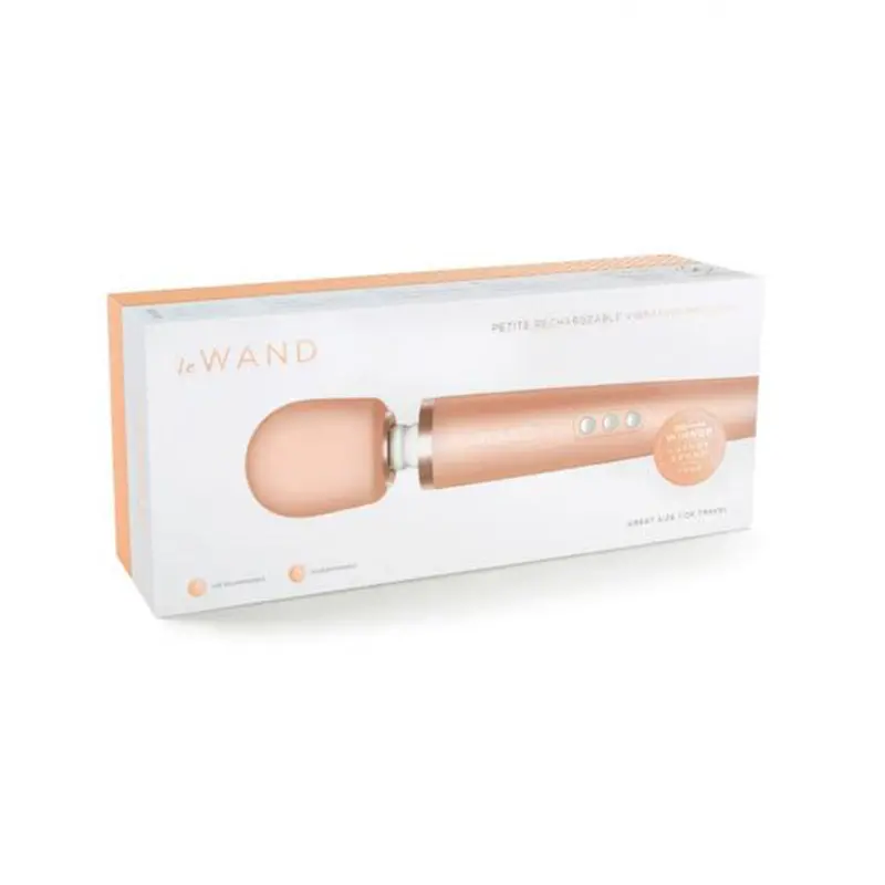 Le Wand Petite Rechargeable Vibrating Massager Rose Gold 1