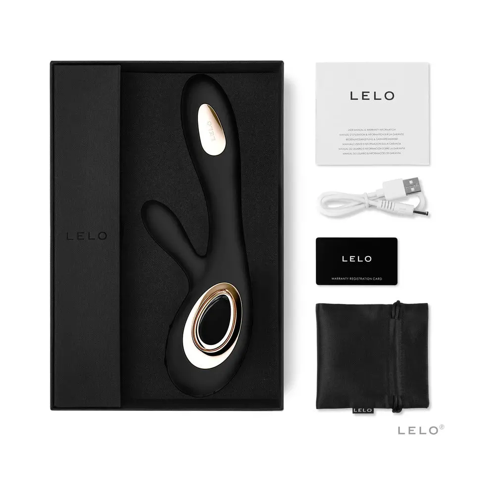 Lelo Soraya Wave Rechargeable Rabbit Vibrator Black 1