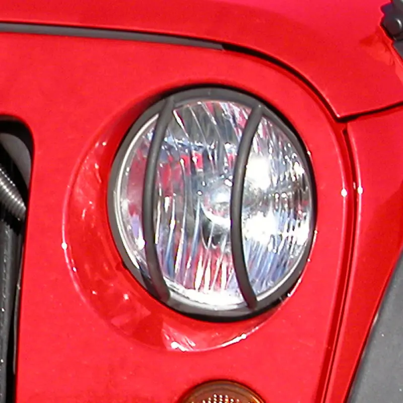 Rugged Ridge 07-18 Jeep Wrangler Jk Black Headlight Euro Guards 1