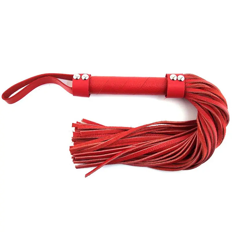 Rouge H-Style Leather Flogger Red 1