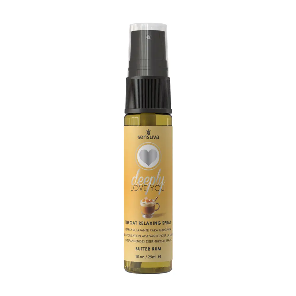 Sensuva Deeply Love You Throat Relaxing Spray Butter Rum 1 Oz. Bottle 1