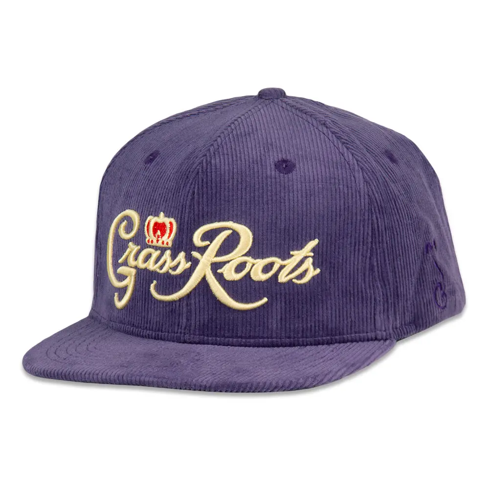 Grassroots Royal Roots Corduroy Snapback Hat 1