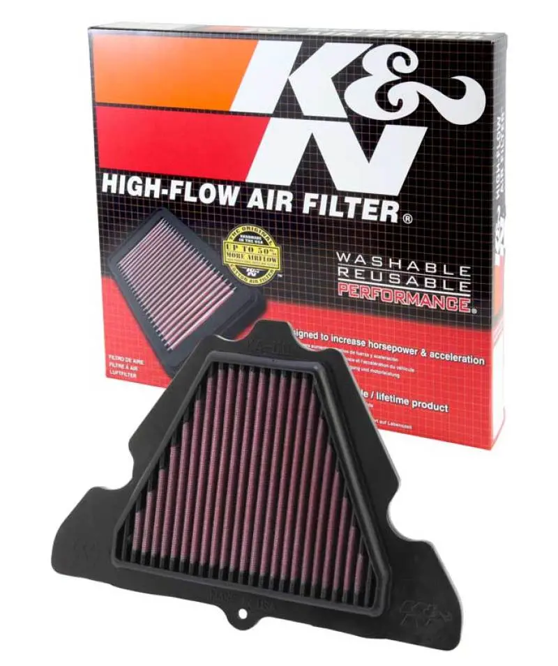 K&N 11-13 Kawasaki Z1000 1000/ Zx1000 Ninja / 11-12 Z1000 Sx / 12 Versys 1000 Replacement Air Filter 1