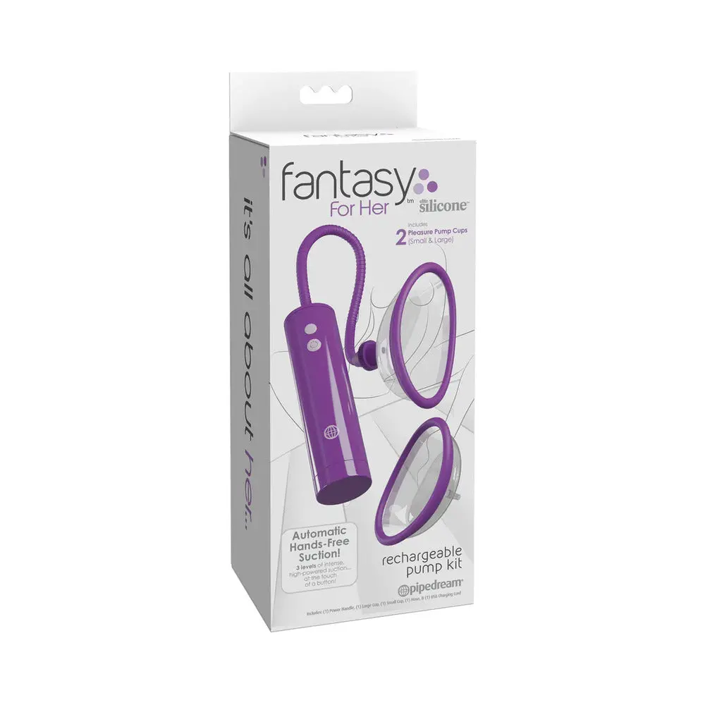 Fantasy For Her Rechargeable Pussy Pump Kit Silicone 1