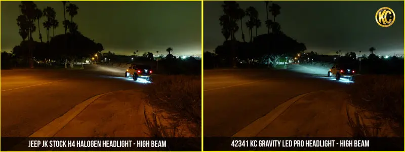 Kc Hilites 07-18 Jeep Jk (Not For Rubicon/Sahara) 7In. Gravity Led Pro Dot Headlight (Pair Pack Sys) 1