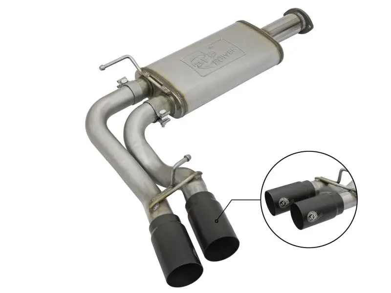 Afe Rebel Exhausts Cat-Back Ss 16 Toyota Tacoma V6-3.5L W/ Black Tips 1