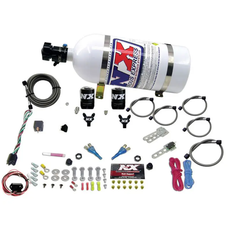 Nitrous Express 03-18 Nissan 350Z/370Z Dual Nozzle (35-150Hp) W/10Lb Bottle 1