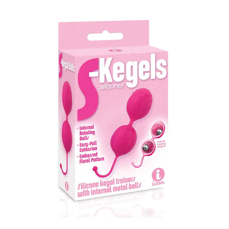 The 9'S S-Kegel Silicone Kegel Balls Pink 1