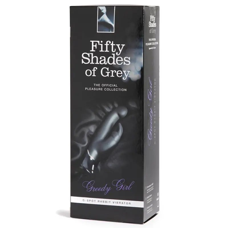 Fifty Shades Of Grey Greedy Girl Rechargeable Silicone G-Spot Rabbit Vibrator Black 1