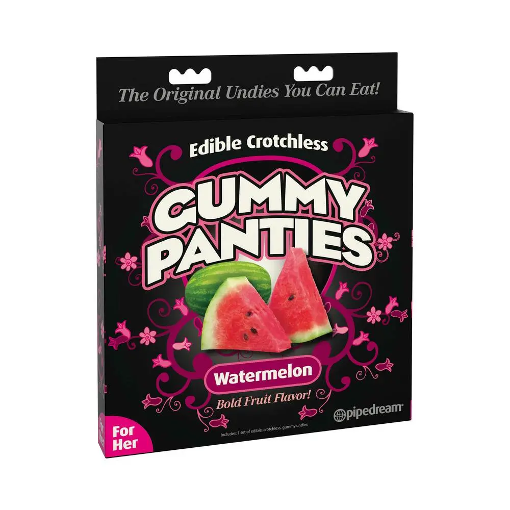 Pipedream Edible Crotchless Gummy Panties Watermelon Flavor 1