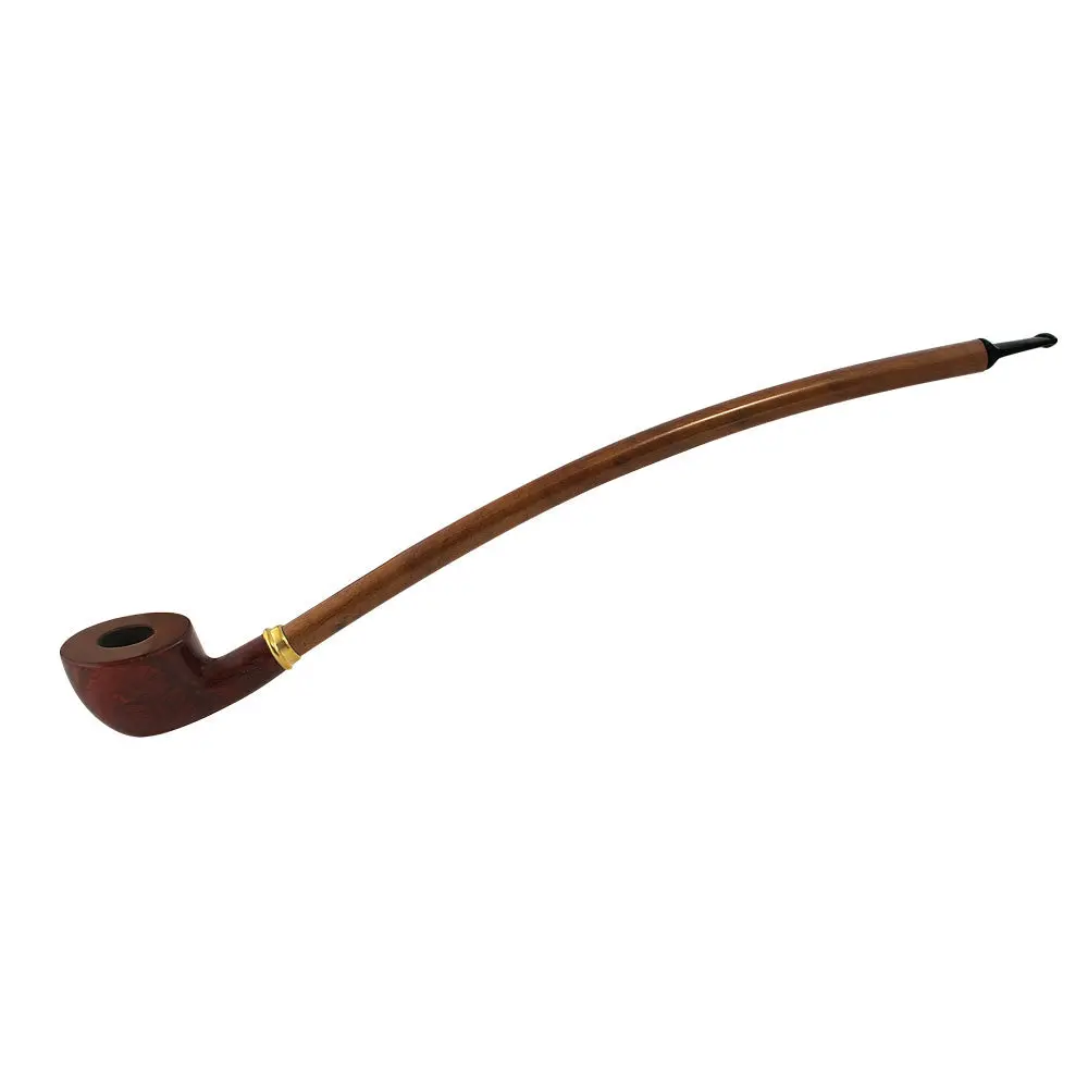 Pulsar Shire Pipes Curved Pear Cherry Wood Pipe - 15" Long 1