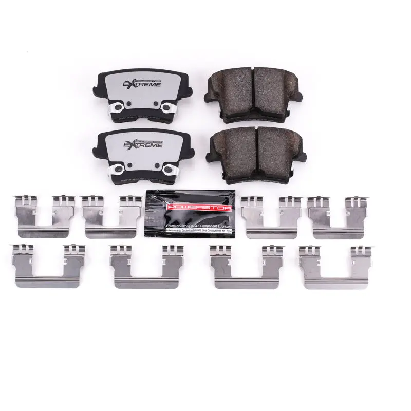 Power Stop 05-19 Chrysler 300 Rear Z26 Extreme Street Brake Pads W/Hardware 1