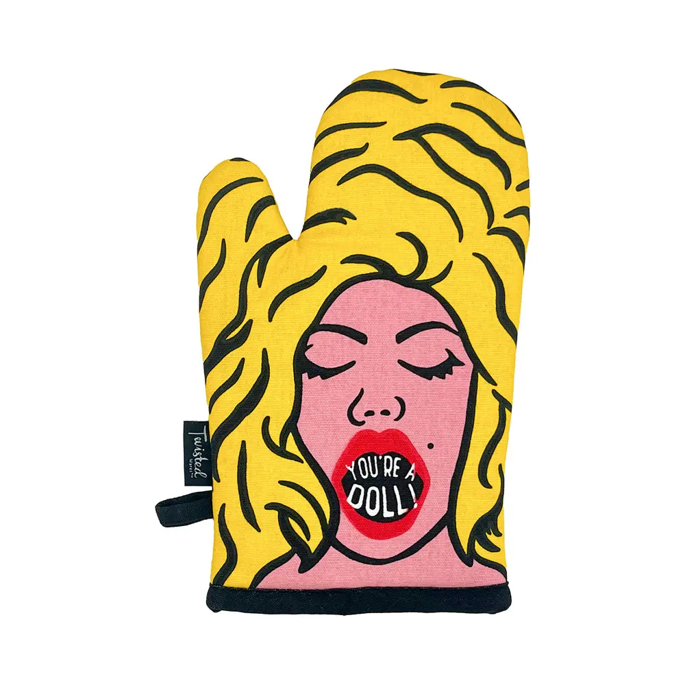 Twisted Wares You're A Doll Oven Mitt 1