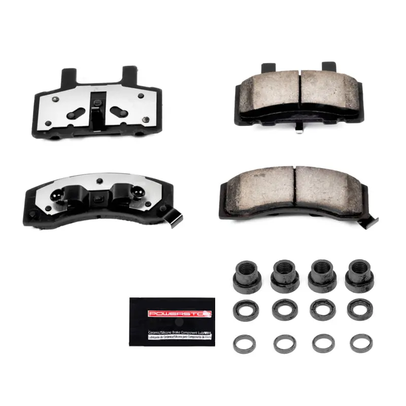 Power Stop 94-99 Chevrolet C1500 Suburban Front Z36 Truck & Tow Brake Pads W/Hardware 1