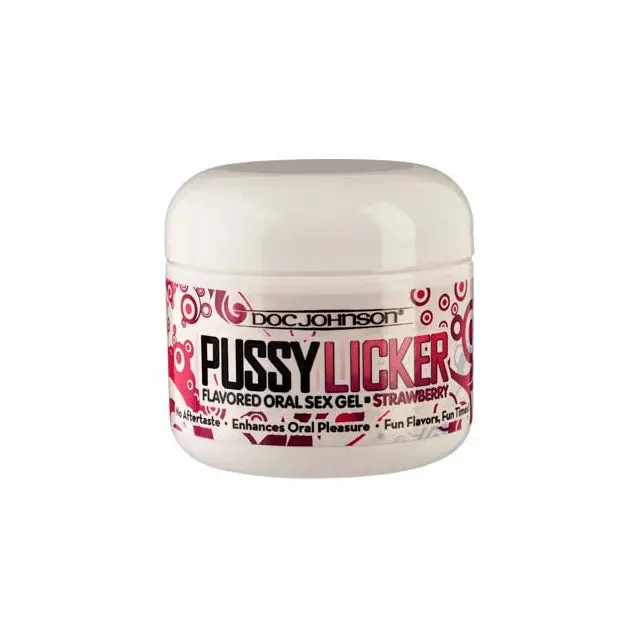 Doc Johnson Pussy Licker: Strawberry 2Oz. Jar 1