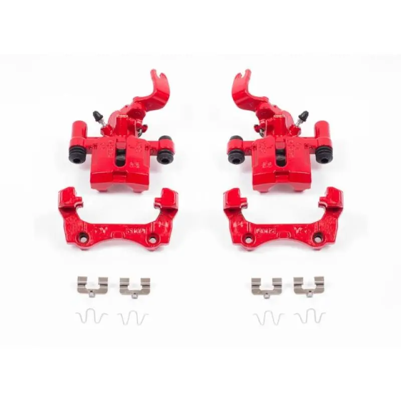 Power Stop 94-97 Mazda Miata Rear Red Calipers W/Brackets - Pair 1