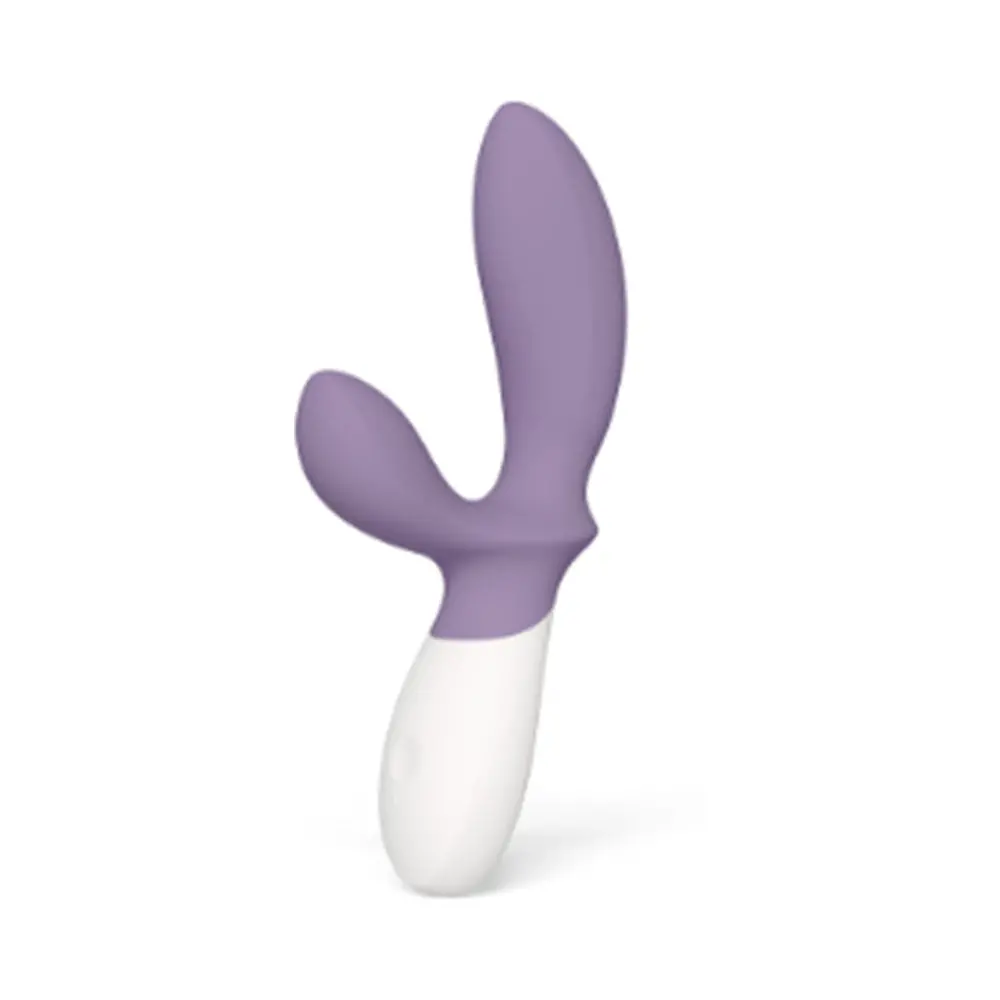 Lelo Loki Wave 2 Rechargeable Silicone Dual Stimulation Prostate Vibrator Violet Dust 1