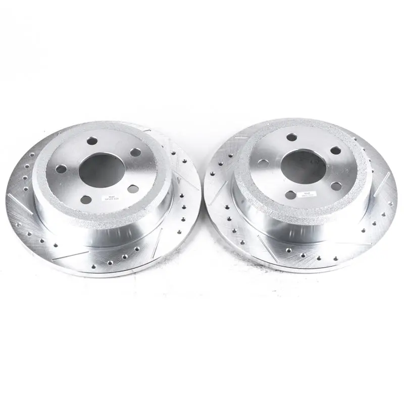 Power Stop 07-17 Jeep Wrangler Rear Evolution Drilled & Slotted Rotors - Pair 1