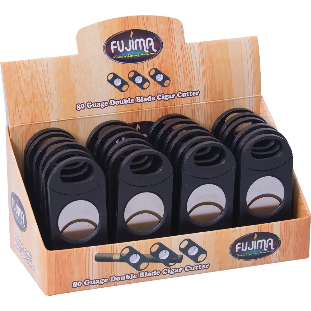 Fujima 80 Gauge Double Blade Cigar Cutter 24Pcs 1