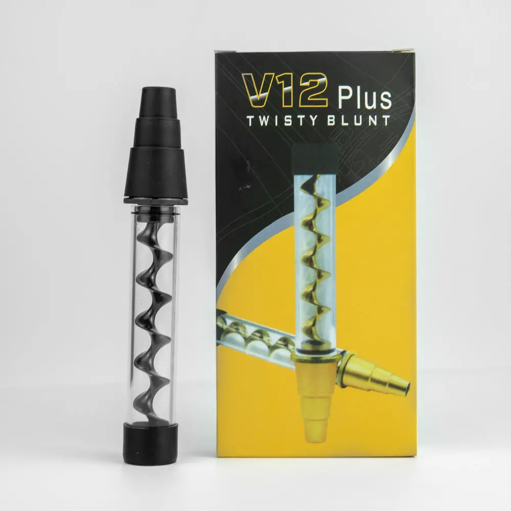 Glass Blunt Hand Pipe - Multiple Colors 5" 1