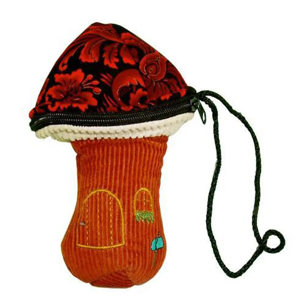 Threadheads Corduroy Mushroom Padded Pouch 1