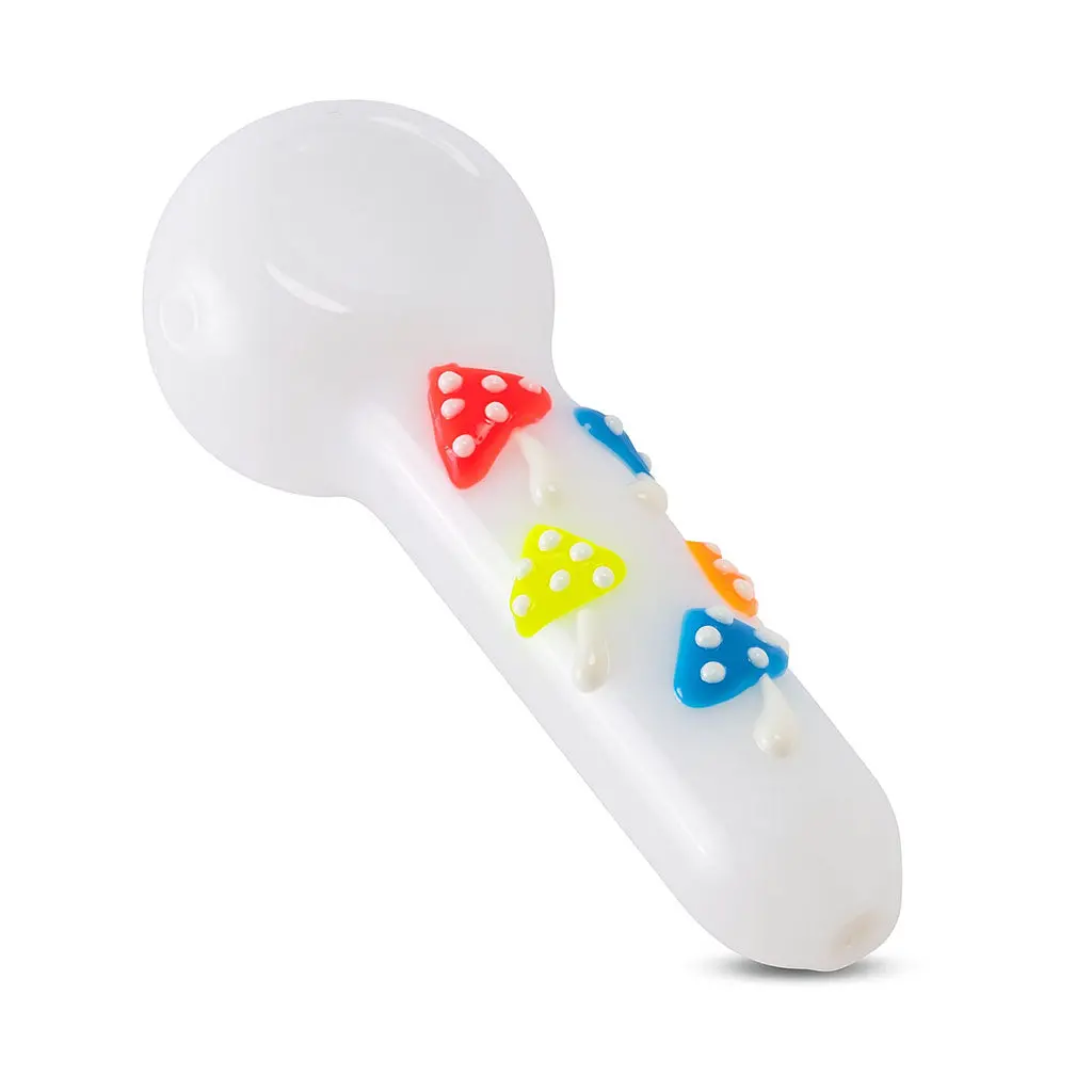 Mushroom Glass Clay Hand Pipe 1