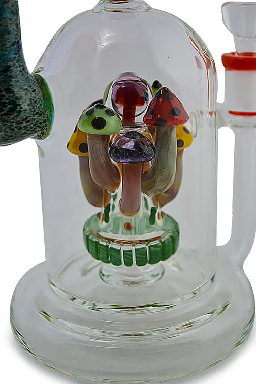 Detailed Handmade Mushroom Glass Water Pipe 2