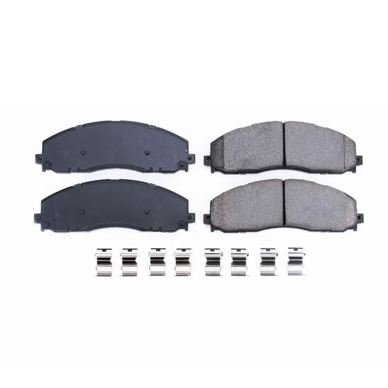 Power Stop 12-19 Ford F-250 Super Duty Front Z17 Evolution Ceramic Brake Pads W/Hardware 1
