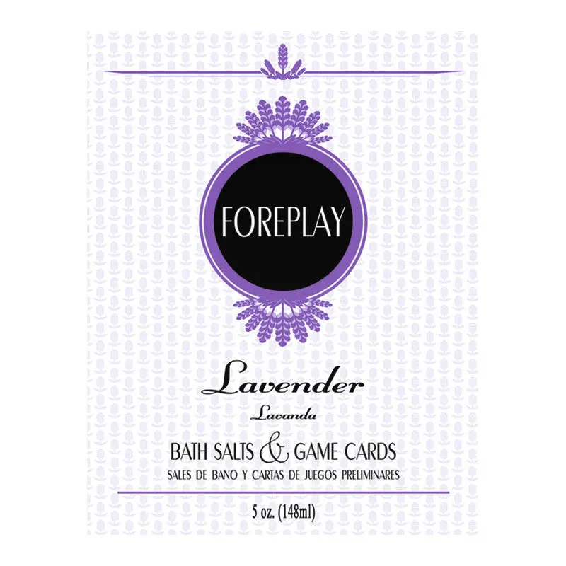 Foreplay Bath Salts & Game Cards - Lavender 1