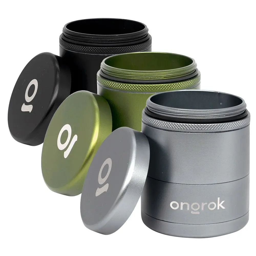 Ongrok Flower Petal Toothless Aluminum Storage Grinder | 5Pc 1