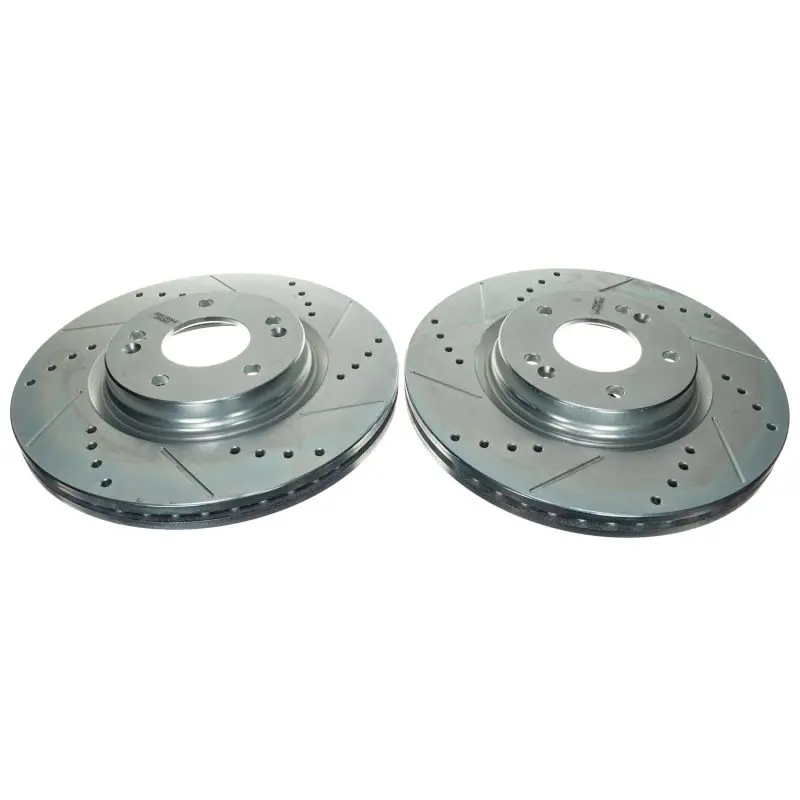 Power Stop 21-22 Kia K5 Front Drilled & Slotted Rotor (Pair) 1