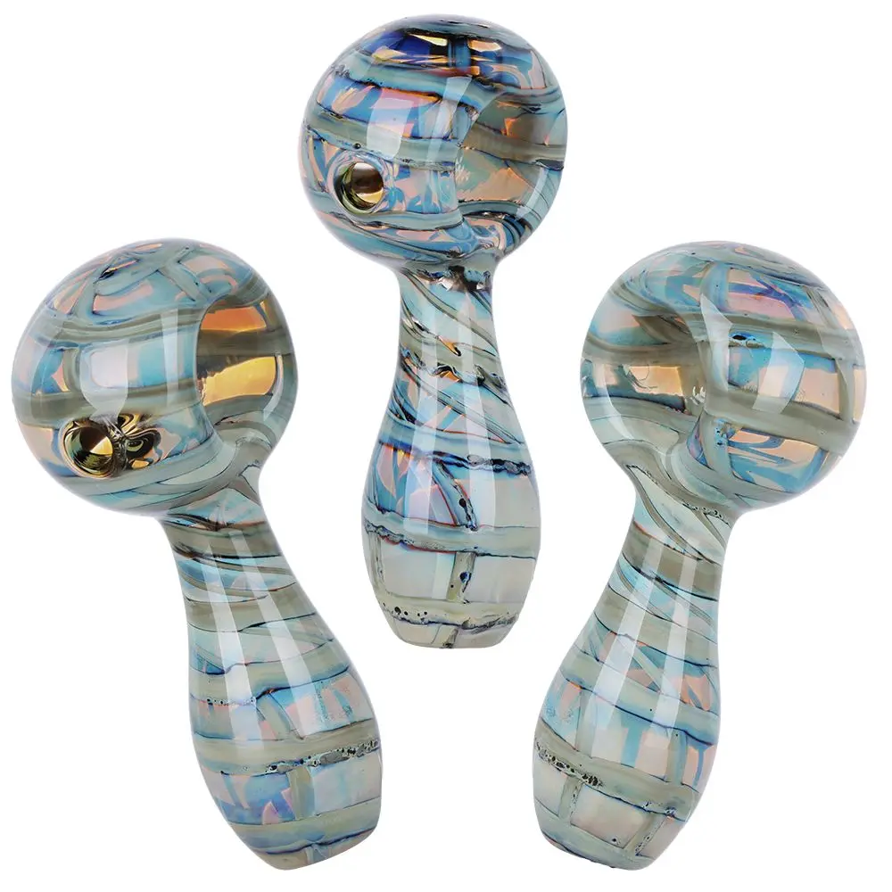 Tranquil Terra Glass Spoon Pipe - 3.25" / Colors Vary 1