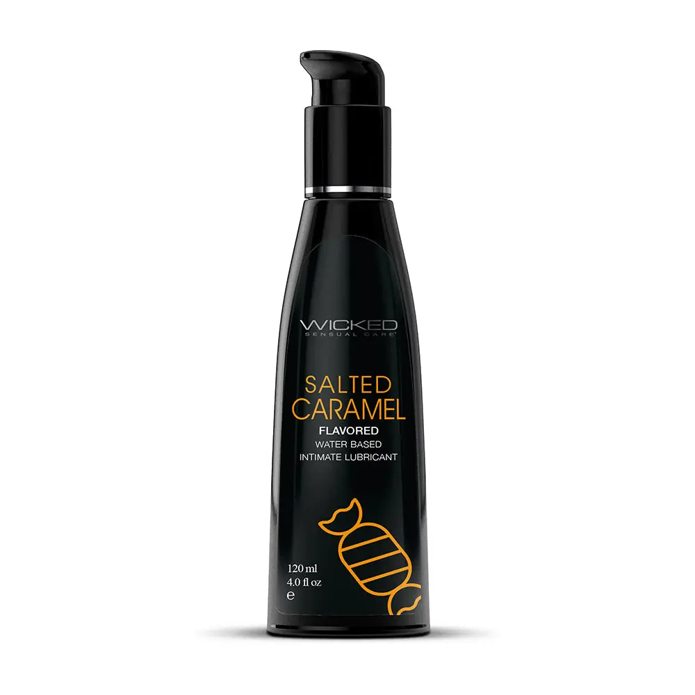 Wicked Aqua Salted Caramel Water-Based Lubricant 4 Oz. 1