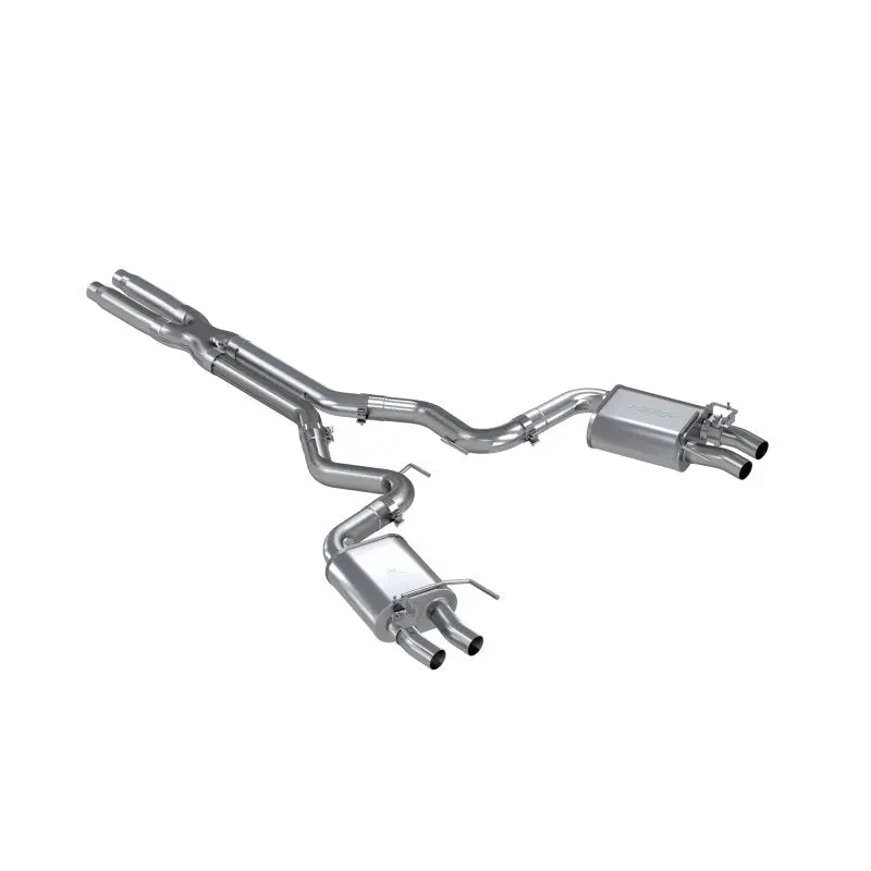 Mbrp 16-20 Ford Gt350/Gt350r Dual Quad Split Rear Outlet 3In Cat Back T304 Exhaust 1