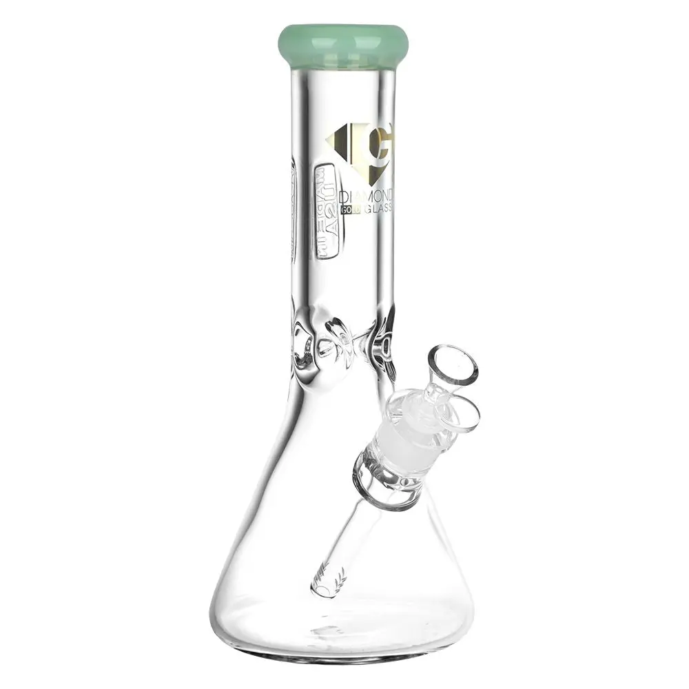 Diamond Glass American Made Beaker Bong - 11.75" / 14Mm F 1