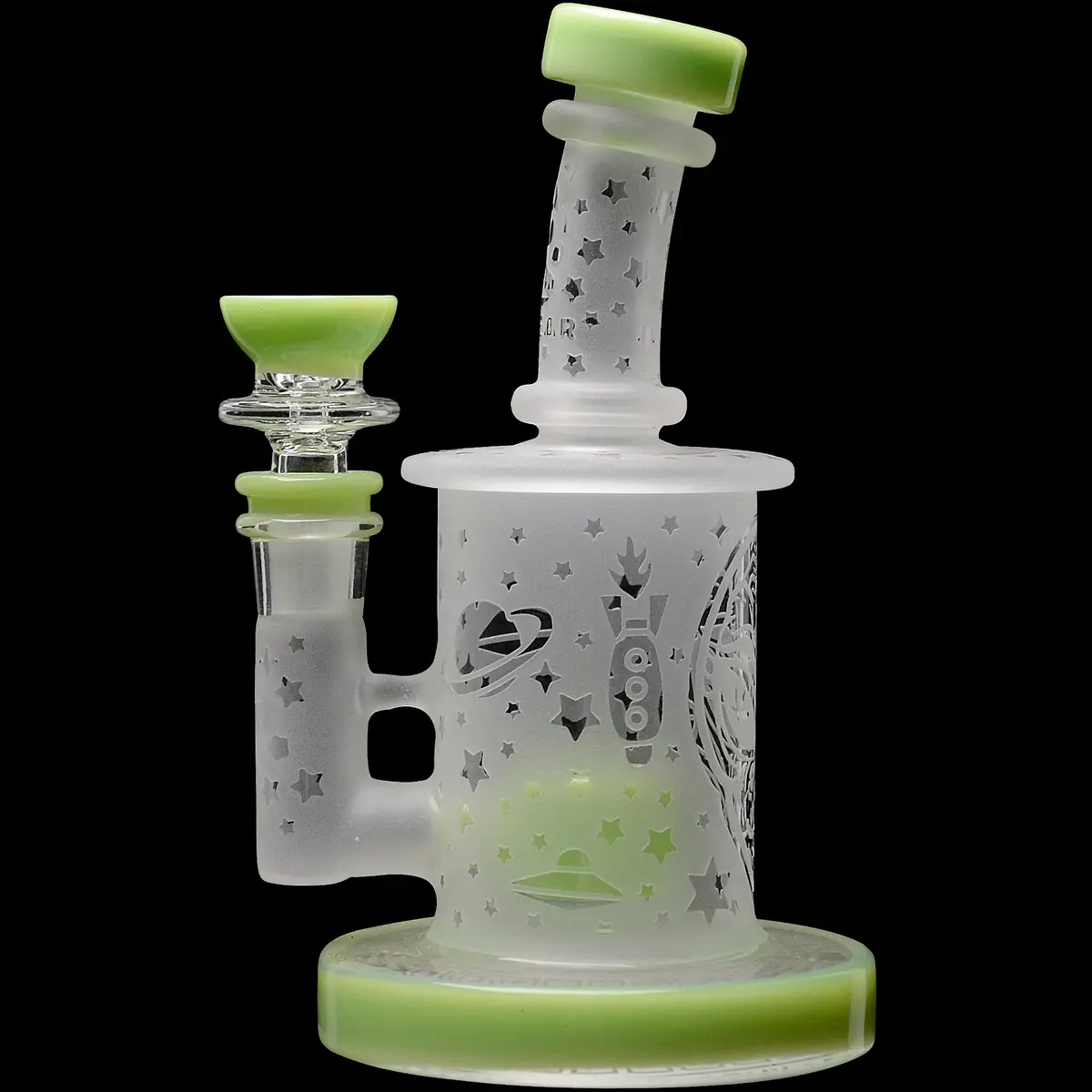 Calibear Sandblasted Flower Of Life Mini Can Bong 1
