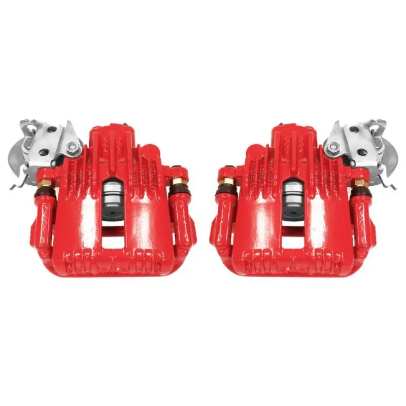 Power Stop 93-97 Chevrolet Camaro Rear Red Calipers W/Brackets - Pair 1