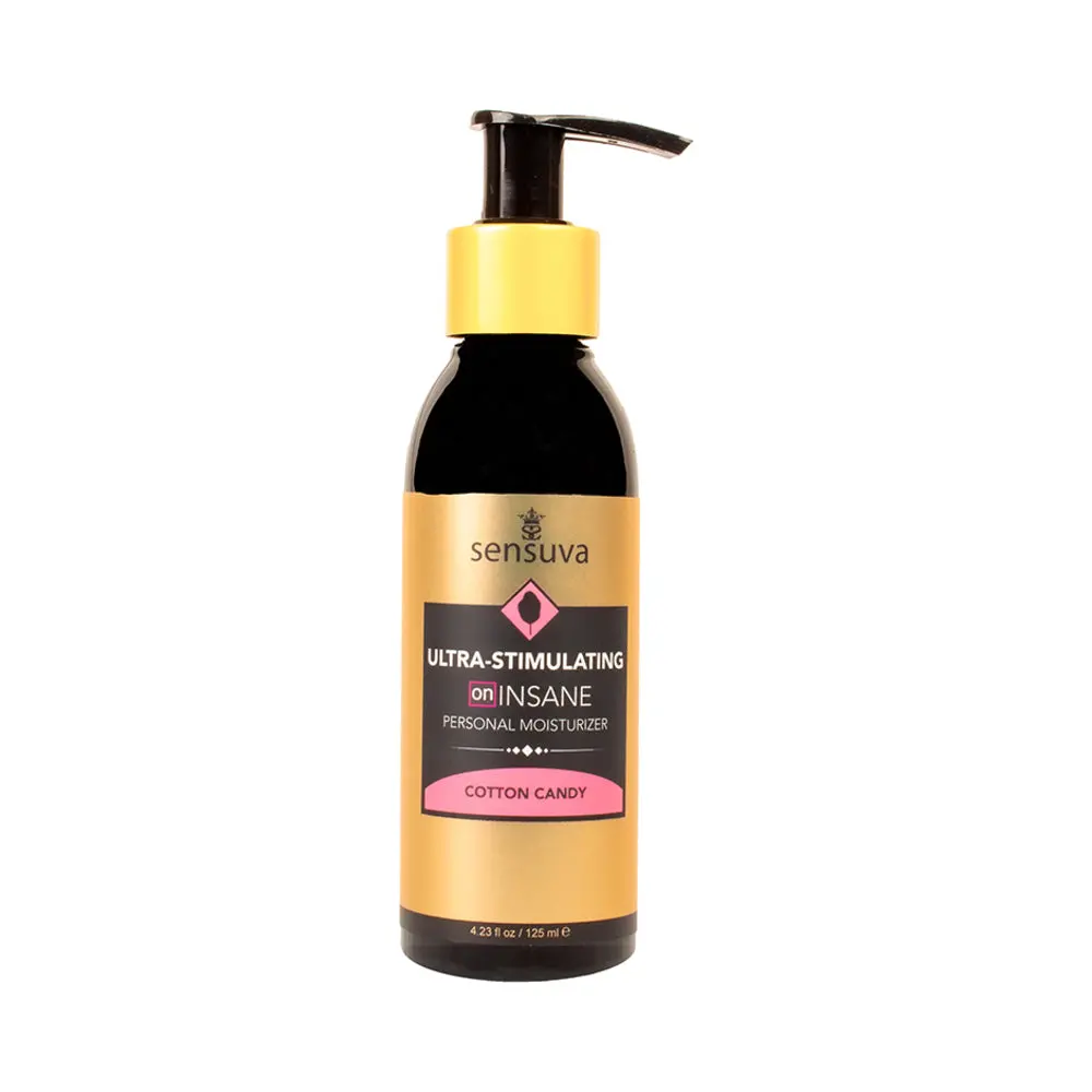 Sensuva Ultra-Stimulating On Insane Glide Cotton Candy 4 Oz. 1