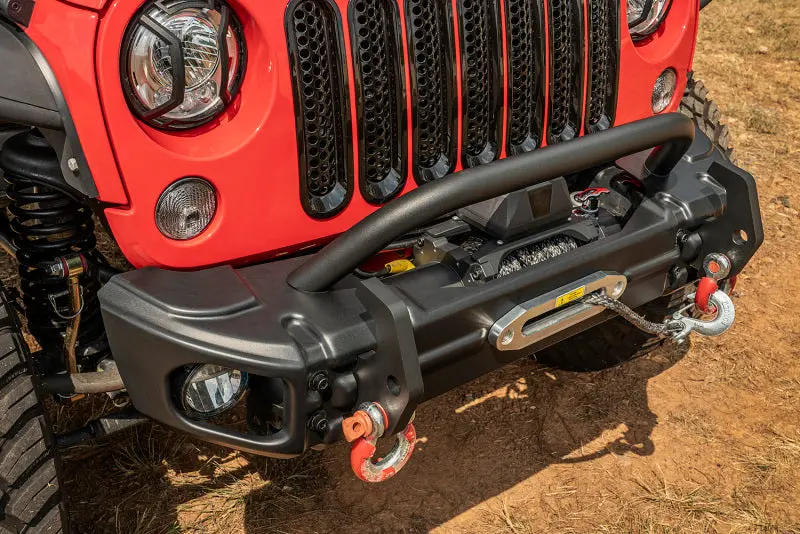 Rugged Ridge Arcus Front Bumper Tube Overrider Black Jk 1